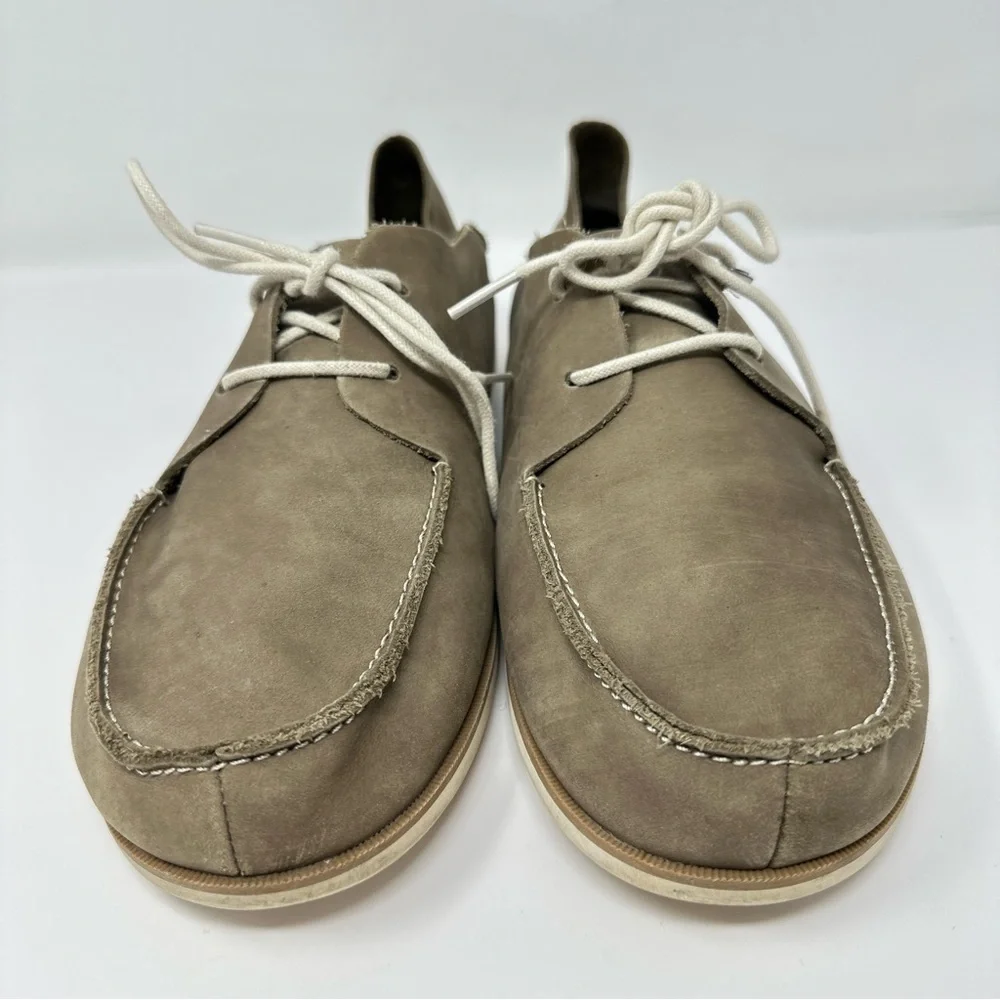 Olukai Holokai Leather Lace Up Boat Shoes Loafers